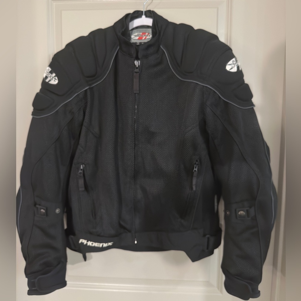 Joe Rocket Phoenix Armoured Padded Motorcycle Jacket Men’s Medium w/ Lining